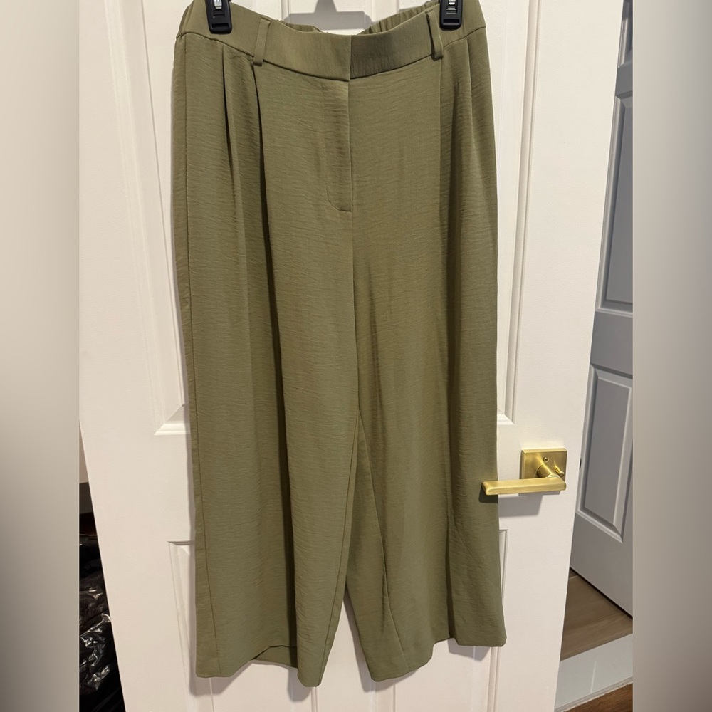 Rafaella Olive Wide Leg Women's Pants